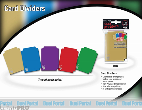 カード仕切り板（5色各2枚セット）